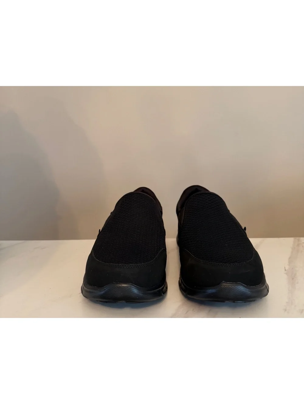 Skechers Equalizer Persistent Black Shoes Mens Size 10 EW Extra Wide Fit